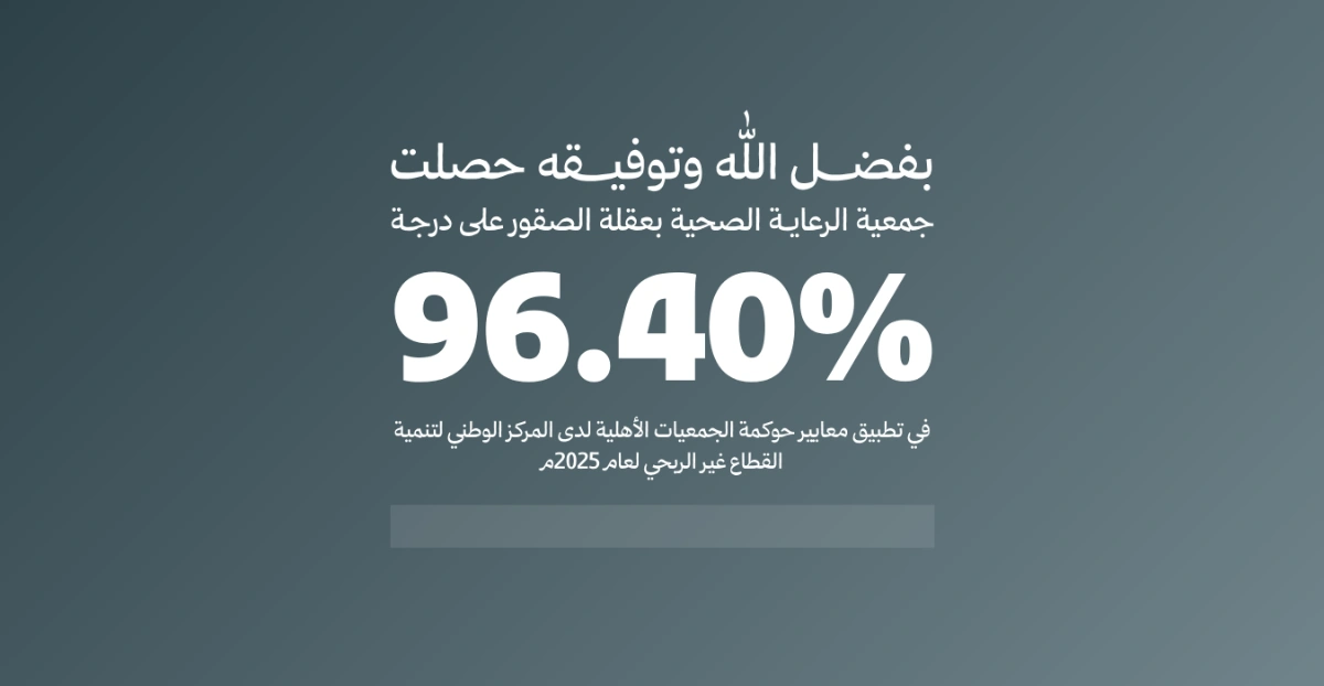درجة حوكمة الجمعية 96.402%